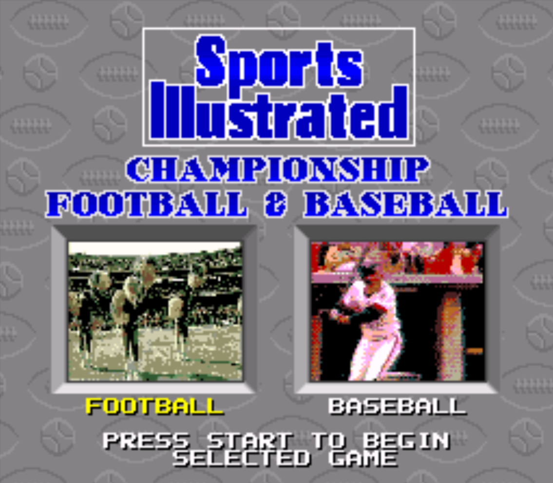 Sports Illustrated Title Screen